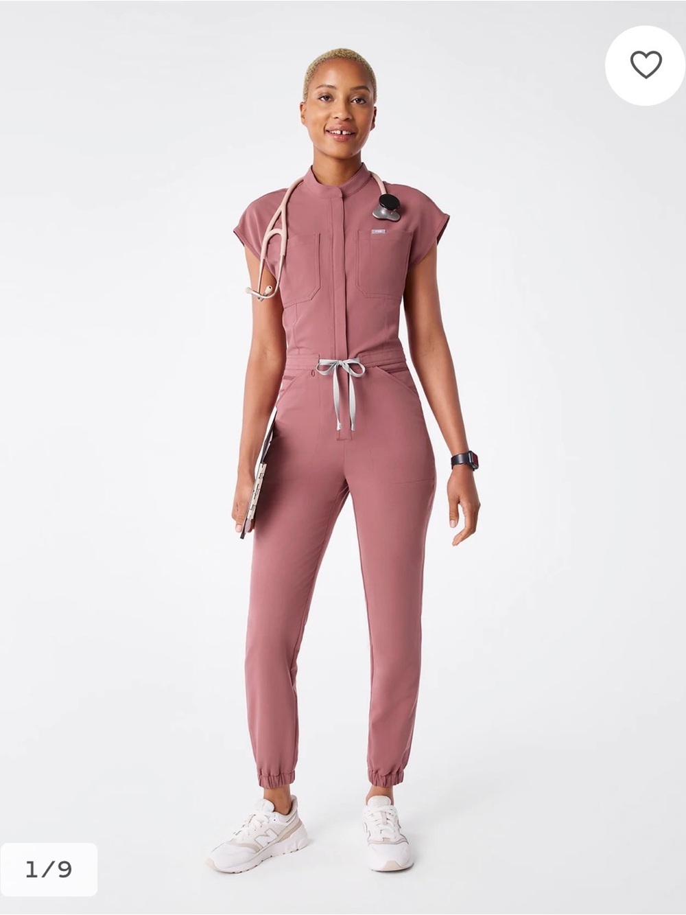 Figs Women’s Rafaela Jogger ScrubJumpsuit size small